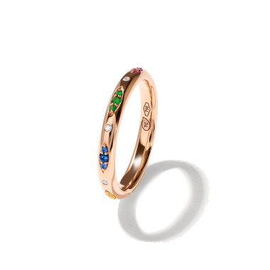 Ringe, Roségold, Tamara Comolli GYPSY Bandring Pavé  'Candy'