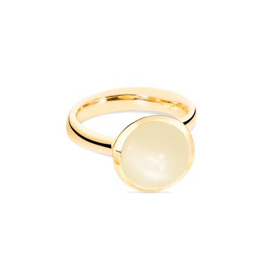 Ringe, Gelbgold, Tamara Comolli BOUTON Ring large Sand Mondstein