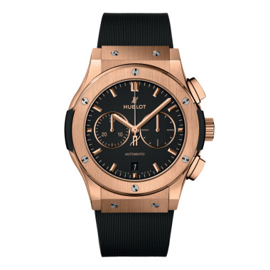 Automatik, Damen- und Herrenuhr, Hublot Classic Fusion Chronograph King Gold 