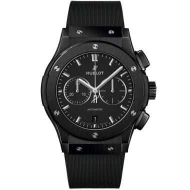 Herrenuhr, Automatik, Hublot Classic Fusion Chronograph Black Magic 