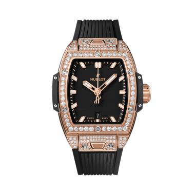 Damenuhr, Automatik, Hublot Spirit of Big Bang King Gold Pavé 