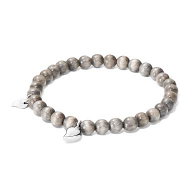 Armschmuck, Weißgold, Tamara Comolli INDIA Drop Armband small Greywood