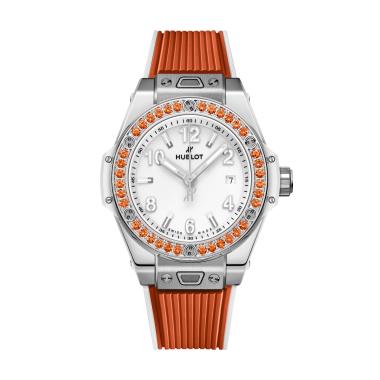Damenuhr, Automatik, Hublot Big Bang One Click Joyful Steel Orange 