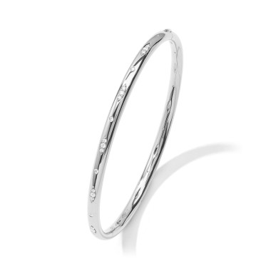 Armschmuck, Weißgold, Tamara Comolli GYPSY Armspange "Diamant Pavé " medium