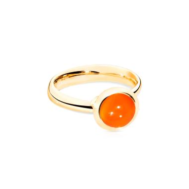Ringe, Gelbgold, Tamara Comolli BOUTON Ring small Karneol