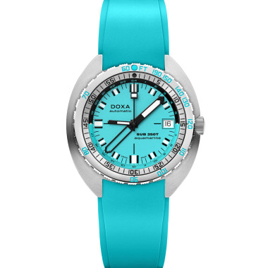 Automatik, Damen- und Herrenuhr, Doxa SUB 250T GMT AQUAMARINE