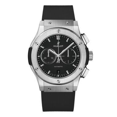Damen- und Herrenuhr, Automatik, Hublot Classic Fusion Chronograph Titanium 