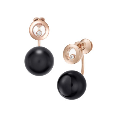 Ohrringe, Roségold, Chopard Happy Diamonds Planet Ohrhänger