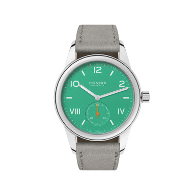 Damen- und Herrenuhr, Handaufzug, NOMOS Glashütte Club Campus cream coral