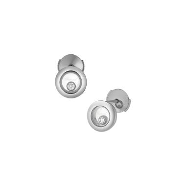 Ohrringe, Weißgold, Chopard Happy Diamonds Icons Ohrstecker