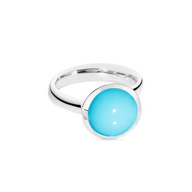 Ringe, Weißgold, Tamara Comolli BOUTON Ring large Türkis