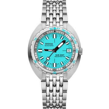 Automatik, Damen- und Herrenuhr, Doxa SUB 200T AQUAMARINE