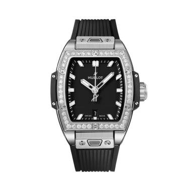 Damenuhr, Automatik, Hublot Big Bang Steel Diamonds 