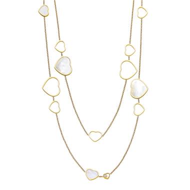 Halsschmuck, Gelbgold, Chopard Happy Hearts Halskette