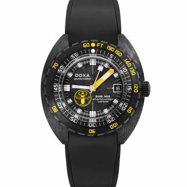Herrenuhr, Automatik, Doxa SUB 300 Carbon Aqua Lung US Divers SHARKHUNTER
