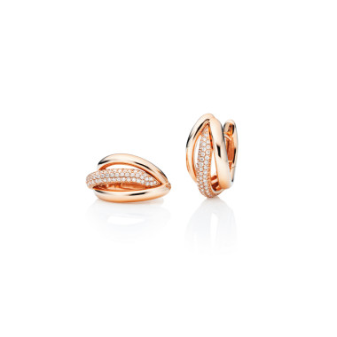 Ohrringe, Roségold, Capolavoro Ohrcreolen Cielo