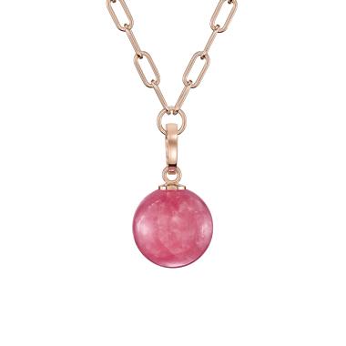 Halsschmuck, Roségold, Chopard Happy Diamonds Planet Anhänger mit Halskette