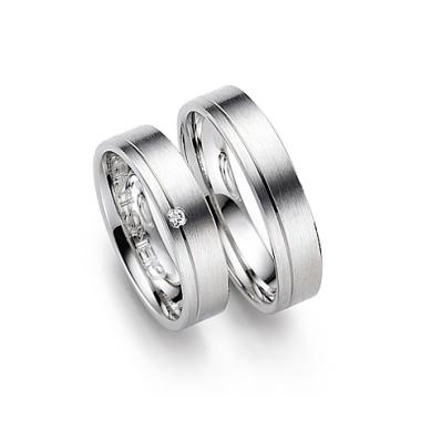 Ringe, Weiß vergoldet, August Gerstner Trauringe
