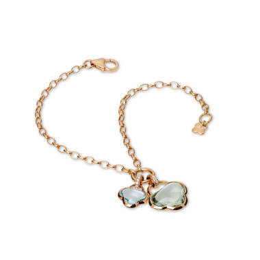 Armschmuck, Roségold, Atelier Mühlbacher Luck Clover Armband