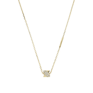 Halsschmuck, Gelbgold, Crivelli Anhänger mit Halskette Brave