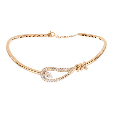 Halsschmuck, Roségold, Crivelli Halsreif Closer