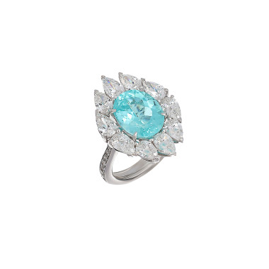         Weißgold, Ringe, Crivelli Turmalinring Outstanding