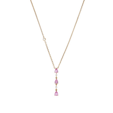         Roségold, Halsschmuck, Crivelli Saphirhalskette Anytime