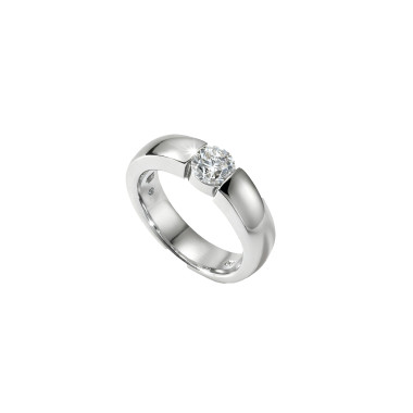         Weißgold, Ringe, Atelier Mühlbacher ONE Spannring in Weissgold