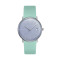 Leder, Edelstahl, Blau