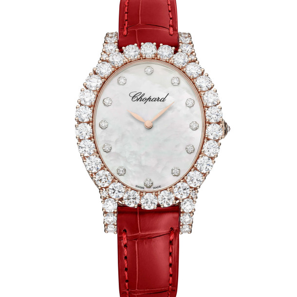         Damenuhr, Handaufzug, Chopard L'Heure du Diamant Oval
