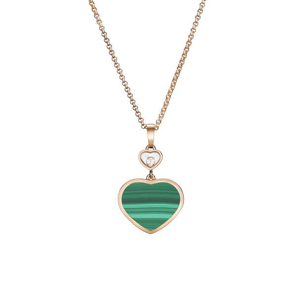         Roségold, Halsschmuck, Chopard Happy Hearts Anhänger mit Halskette