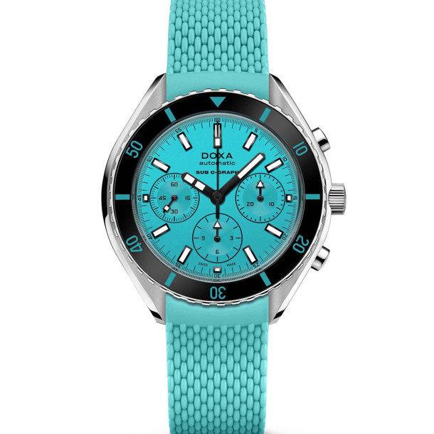         Herrenuhr, Automatik, Doxa SUB 200 C-GRAPH AQUAMARINE