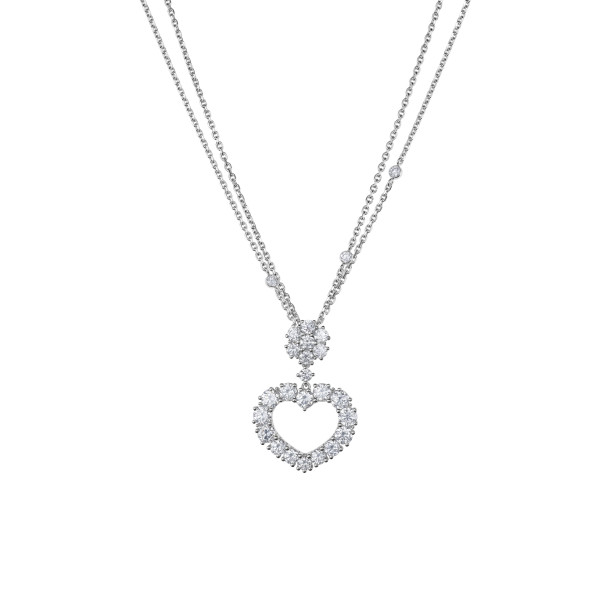         Weißgold, Halsschmuck, Chopard L'Heure du Diamant Anhänger mit Halskette