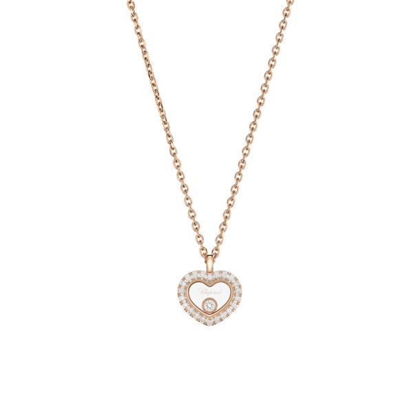         Roségold, Halsschmuck, Chopard Happy Diamonds Icons Halskette
