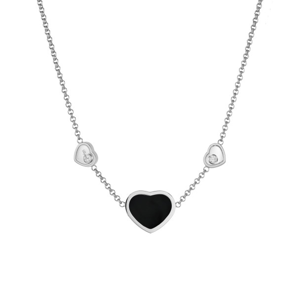         Weißgold, Halsschmuck, Chopard Happy Hearts Halskette