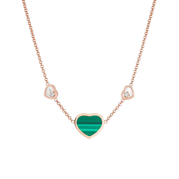        Roségold, Halsschmuck, Chopard Happy Hearts Halskette