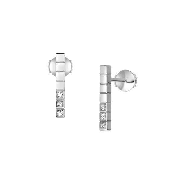         Weißgold, Ohrringe, Chopard Ice Cube Ohrstecker
