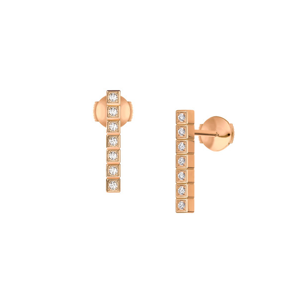         Roségold, Ohrringe, Chopard Ice Cube Ohrringe