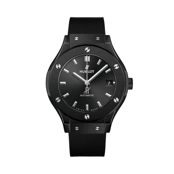         Damen- und Herrenuhr, Automatik, Hublot Classic Fusion Black Magic 