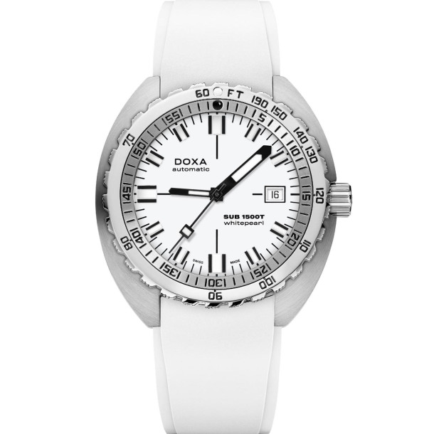         Herrenuhr, Automatik, Doxa SUB 1500T WHITEPEARL
