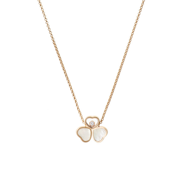         Roségold, Halsschmuck, Chopard Happy Hearts Wings Halskette