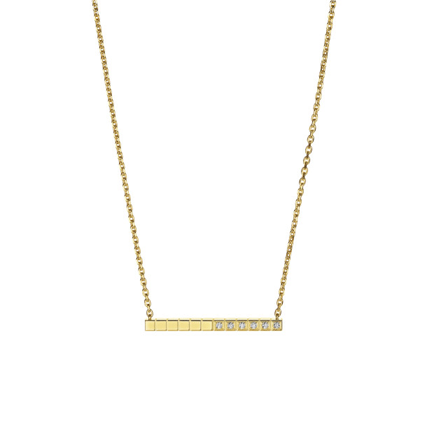         Gelbgold, Halsschmuck, Chopard Ice Cube Halskette