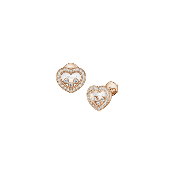         Roségold, Ohrringe, Chopard Happy Diamonds Icons Ohrstecker