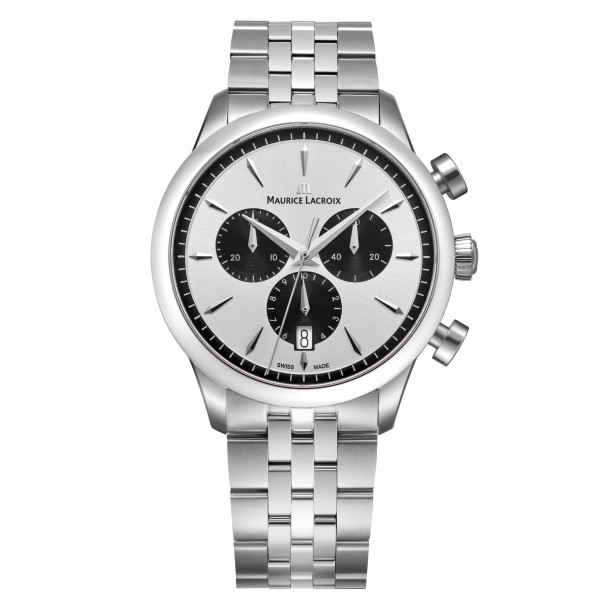         Damen- und Herrenuhr, Quarzwerk, Maurice Lacroix 1975 Quartz Chronograph 40mm