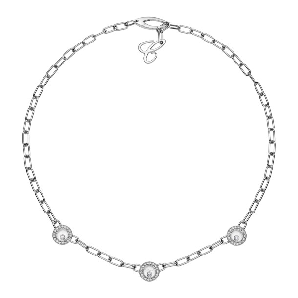         Weißgold, Halsschmuck, Chopard Happy Diamonds Icons Halskette