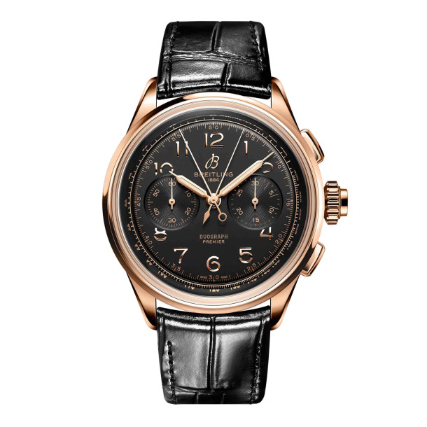         Herrenuhr, Handaufzug, Breitling Premier B15 Duograph 42