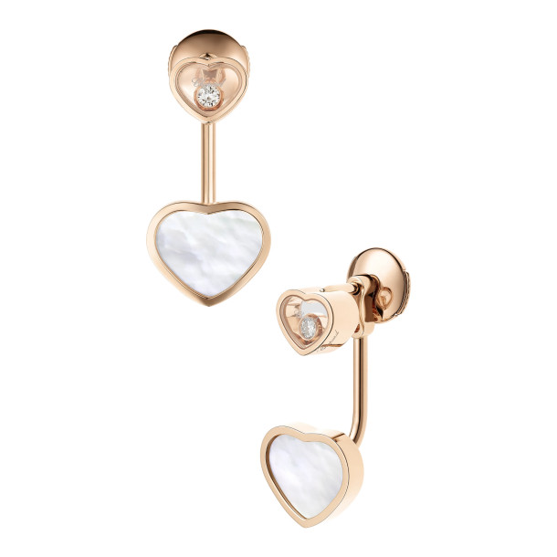         Roségold, Ohrringe, Chopard Happy Hearts Ohrhänger