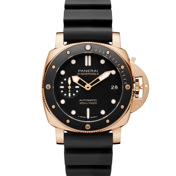         Damen- und Herrenuhr, Automatik, Panerai Submersible Goldtech™