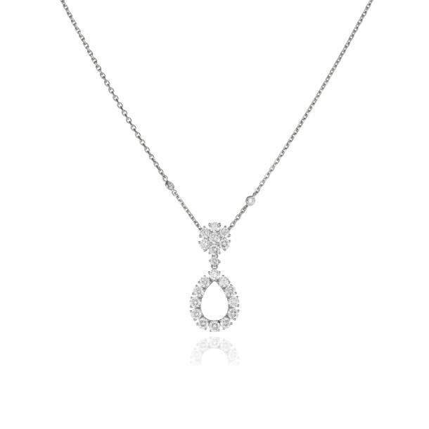         Weißgold, Halsschmuck, Chopard L'Heure du Diamant Anhänger mit Halskette
