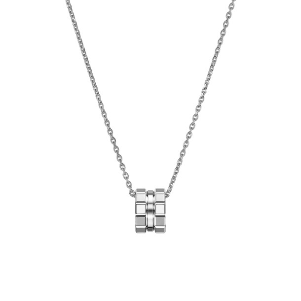        Weißgold, Halsschmuck, Chopard Ice Cube Anhänger mit Halskette